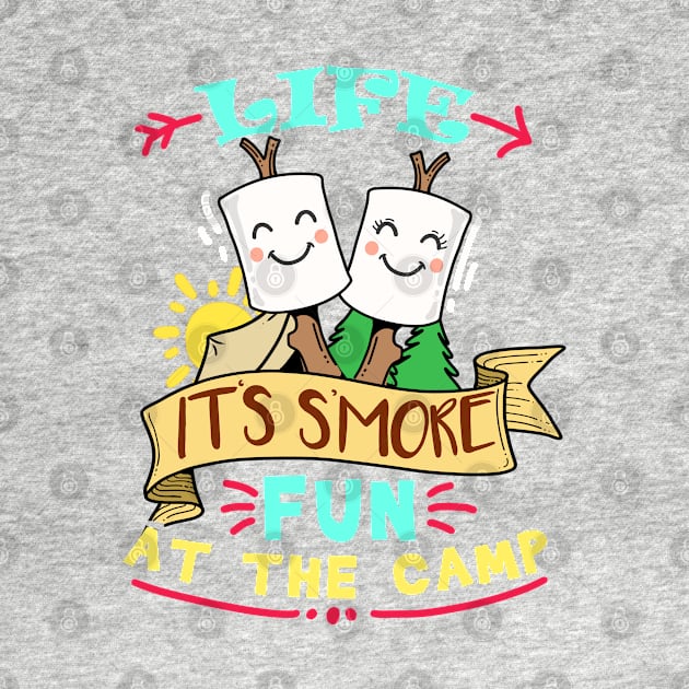 S'mores Camping Gift Design Campground Smores Fun At Camp Print by Linco